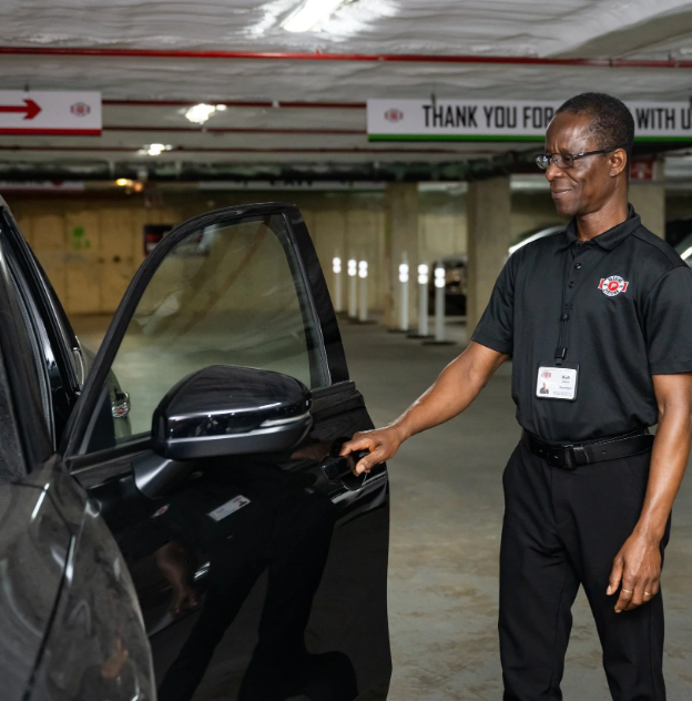 Parking garage attendant